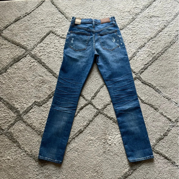 Madewell jeans Slim boyfriend high rise Paint Splatter K7544 23 new - Picture 9 of 14